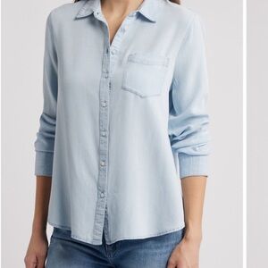 Caslon Light Blue Button-Up Shirt